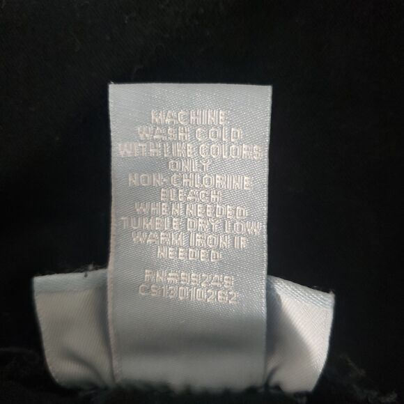 Liz And Me Black 98%Cotton Elastic Waistband Pockets Relaxed Pants 3XWP - Picture 4 of 7